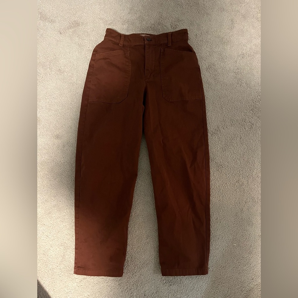 Universal Thread Rust Color Barrel Pants Size 2 - Picture 2 of 4